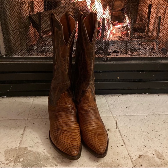 Dan Post Western Lizard Boots - Picture 2 of 8